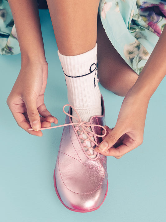 Eliza Pink Metallic Sneaker