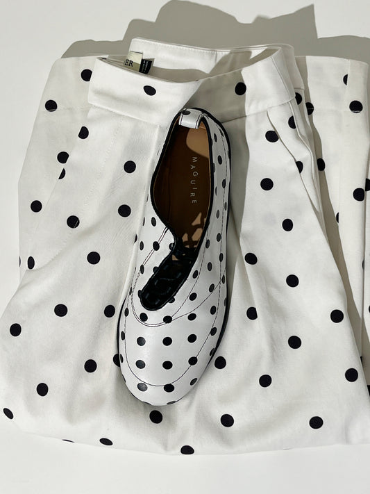 Eliza White Polka Dots Sneaker