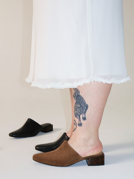 Navio Tan Suede Mule
