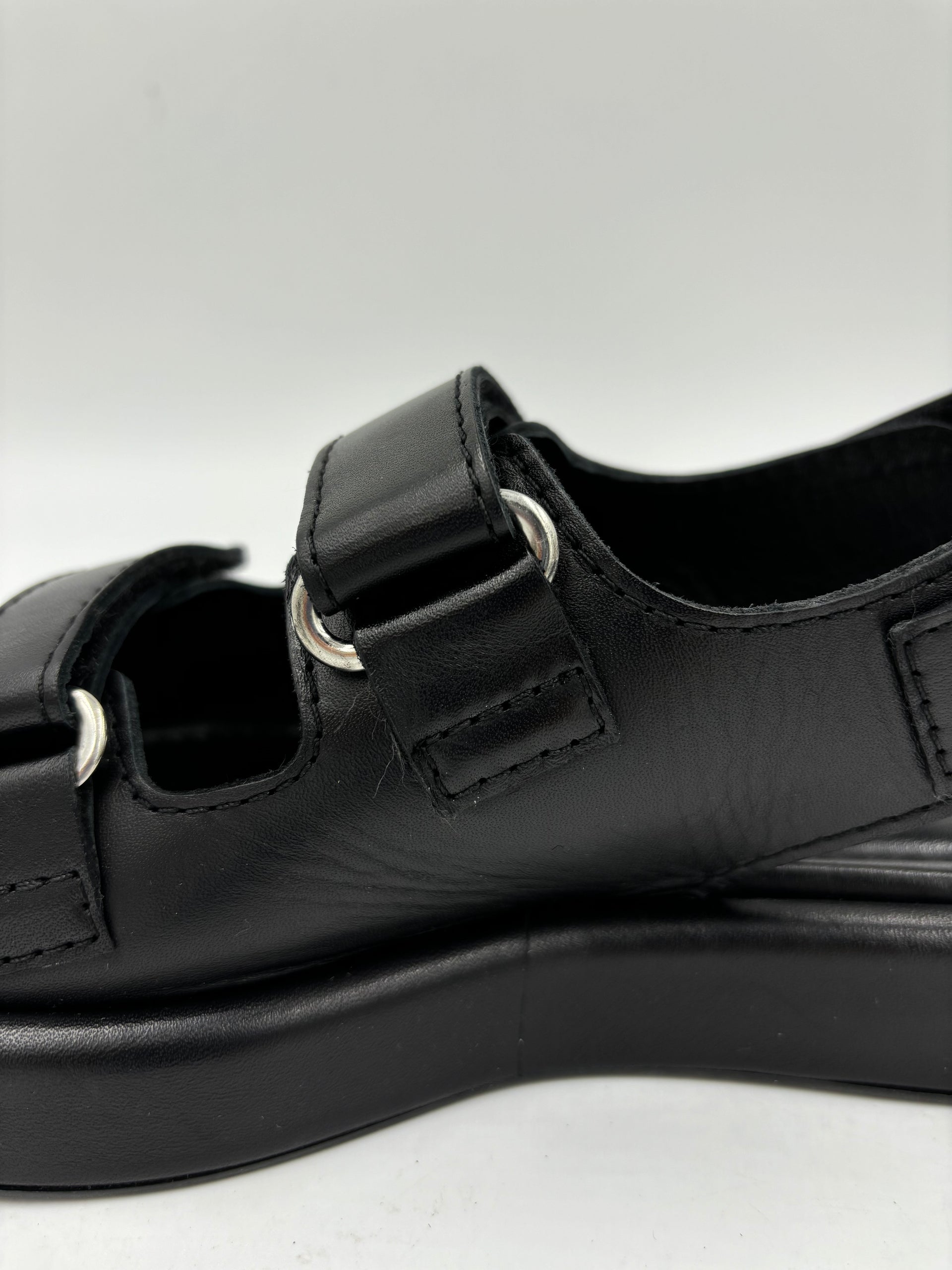 Imperfect Murcia Black Sandal