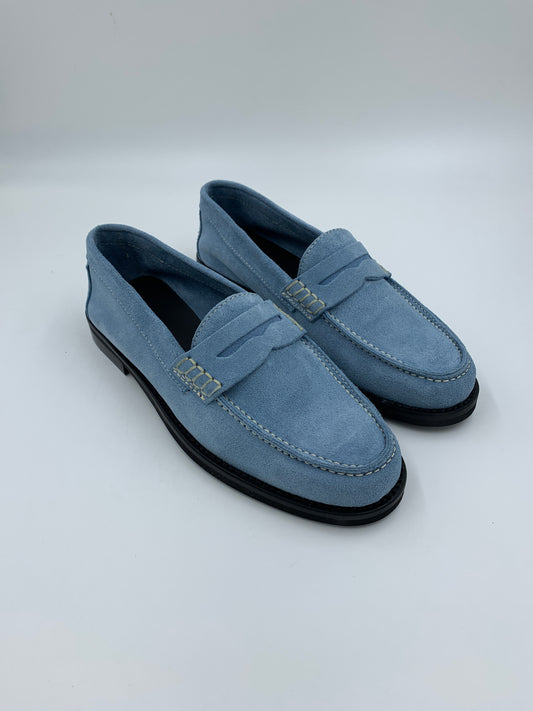 Imperfect Napoli Sky Suede Loafer 35