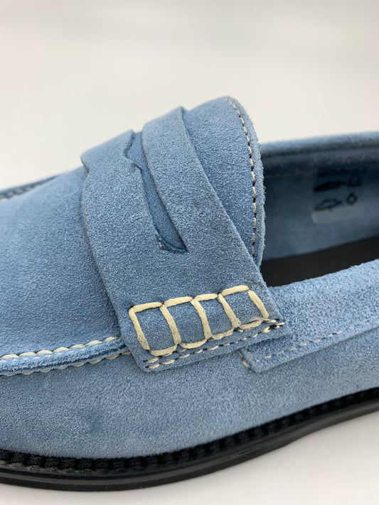 Imperfect Napoli Sky Suede Loafer 35