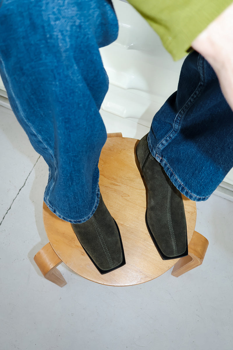 Palma Olive Suede Boot