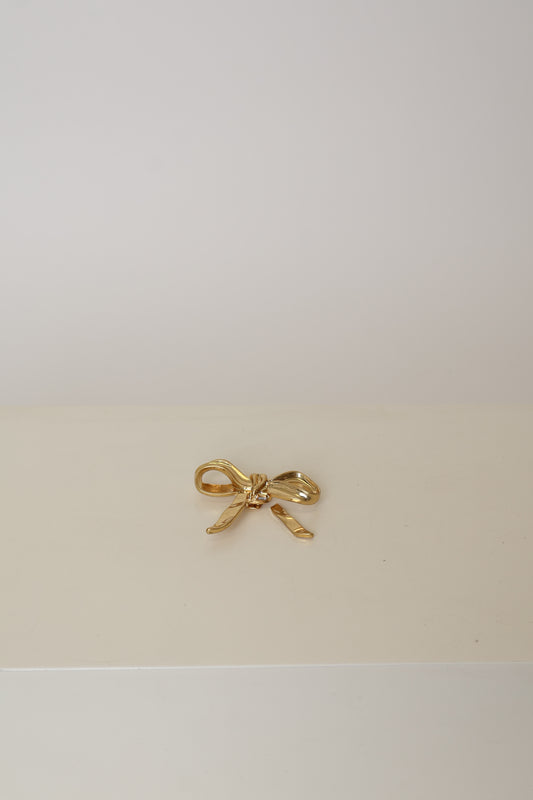 Second Hand Bow Clip Gold
