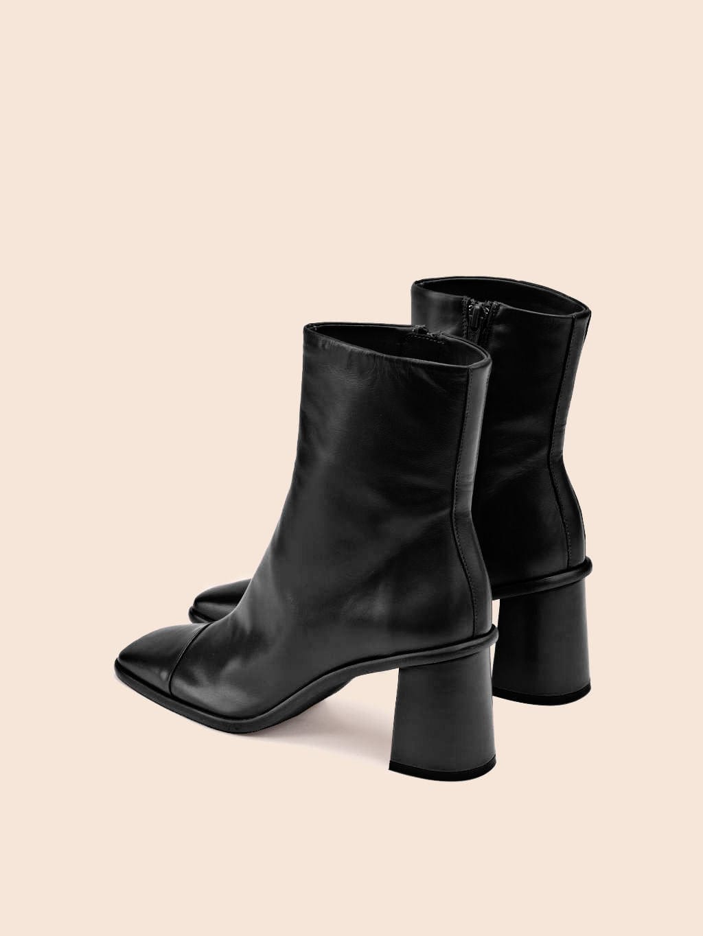 Maguire Avila Leather Heeled Boots Black