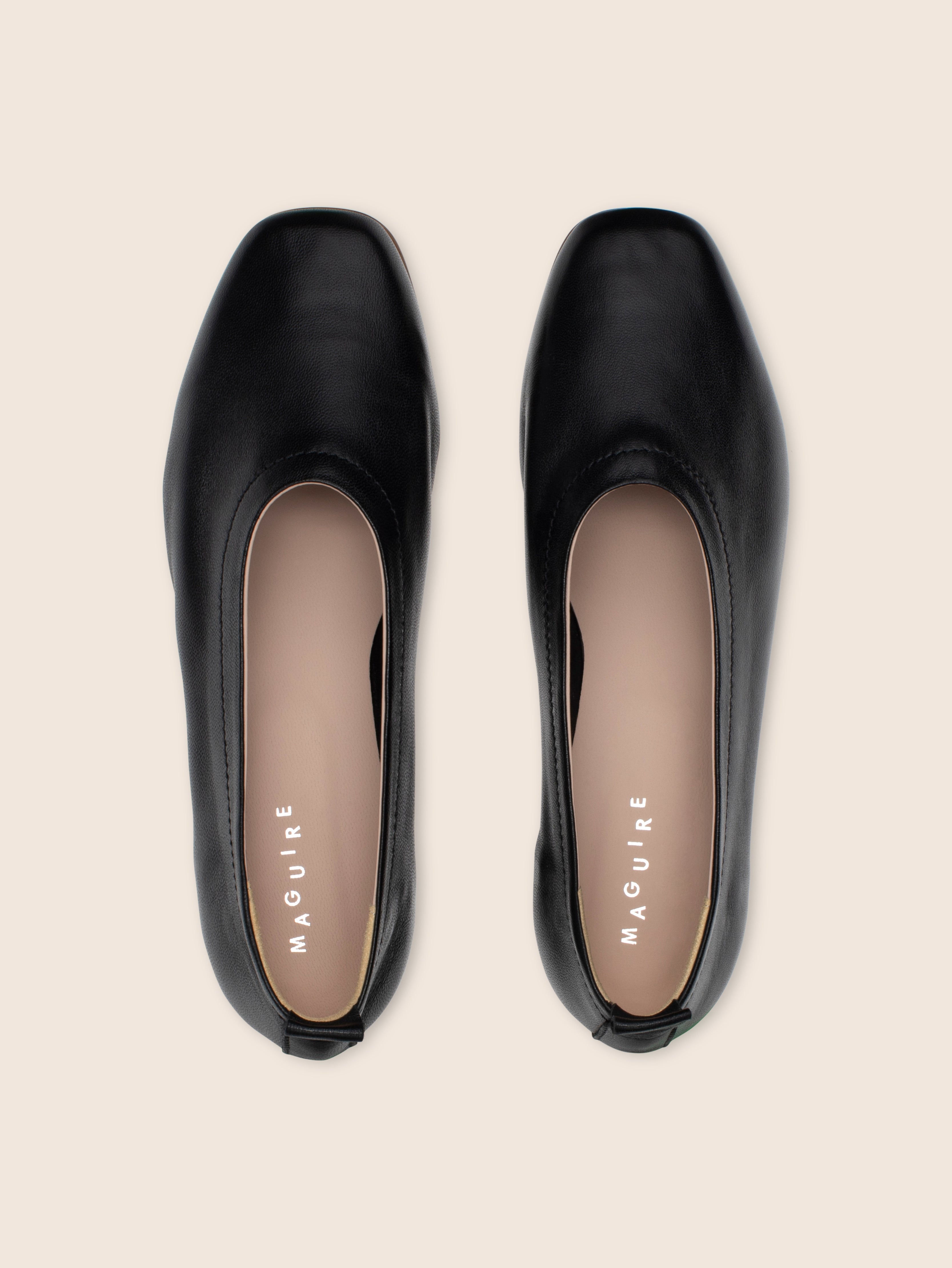 Maguire Velada Leather Ballet Flats - Black